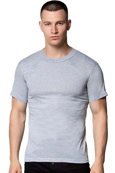 SEDEF YILDIZ Gray Undershirt Men's Combed Cotton - Crew Neck