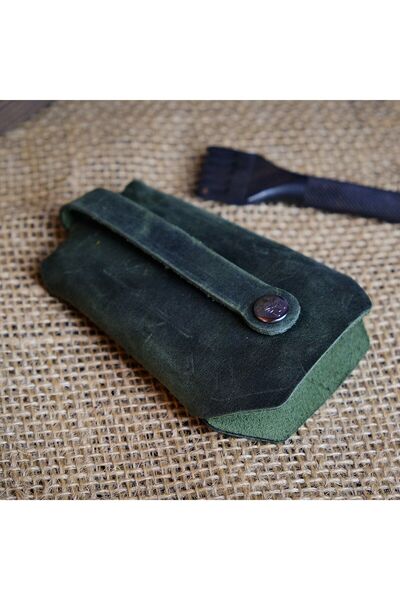 Modica Terrago- سلسلة مفاتيح من الجلد الطبيعي، حقيبة مفاتيح جلدية، سلسلة مفاتيح جلدية مدمجة، مفتاح السيارة