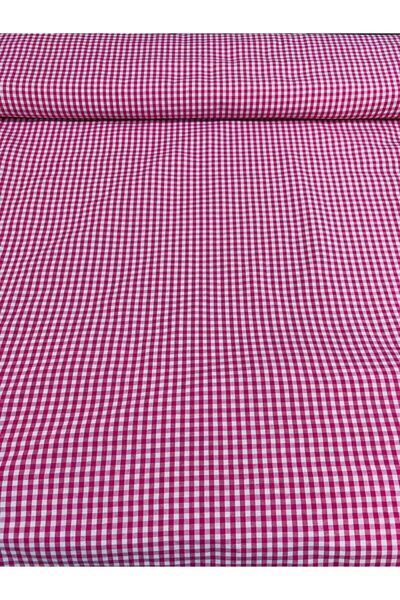 Pötikare Zefir Kumaş Fuşya Pembe Desen