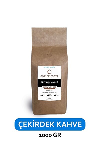 Brezilya Santos Filtre Kahve - Çekirdek Kahve - 1 Kg
