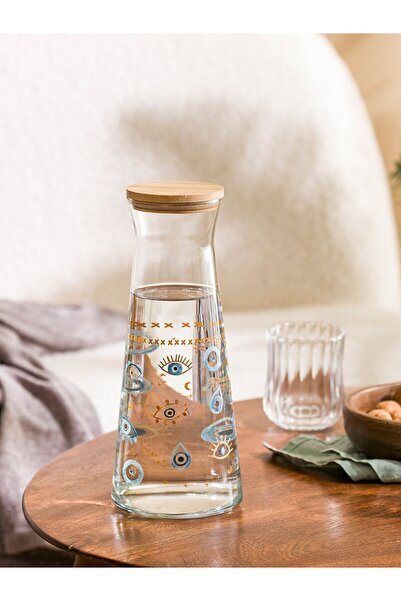 LC Waikiki LCW HOME Göz Baskılı Cam Sürahi 700 Ml