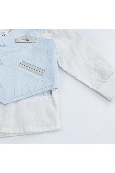 Babydola 1-5 Years Old Bow Tie Vest Shirt Pants Holiday Children's Suit Set of 4 15051