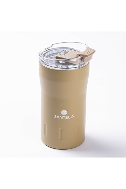 Tantitoni 024-01-HAKİ ÇİFT KATMANLI PASLANMAZ ÇELİK TERMOS BARDAK 350ML