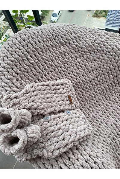 Alizee Puffy bebek battaniyesi yelek patik seti