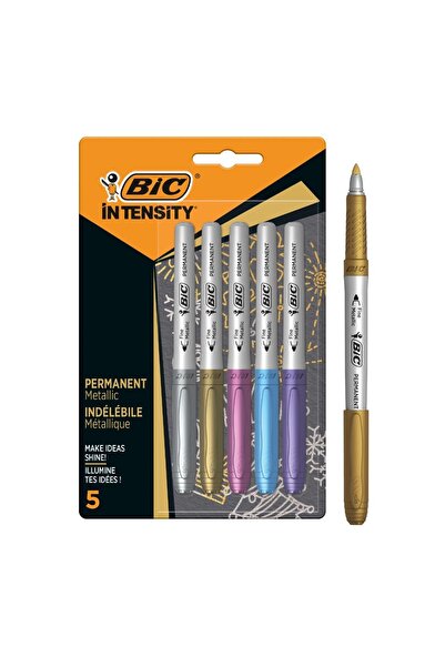 Bic İntensity Permanent Markör 5'li Metalik