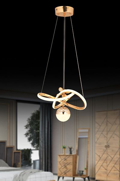 OSC HOME Star Patterned LED Chandelier - 3 Colors Worked
