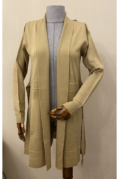 TEK Πλεκτά Hijab Cardigan / Camel