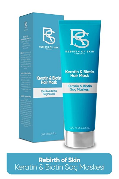 RSCOSMETICS Keratin & Biotin İçeren Onarıcı Saç Maskesi