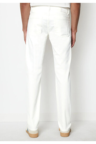 HLT JEANS Λευκό Lycra Flexible Ανδρικό Παντελόνι - HLTHE 001978