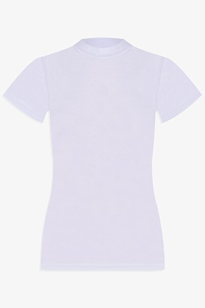 koza iç giyim Cotton Lycra Women's Body - Half Turtleneck, Short Sleeve