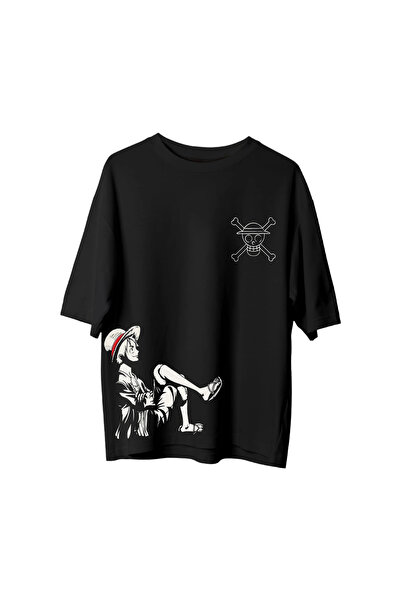 PENTHİLUS Unisex Luffy One Piece Anime Printed Tshirt