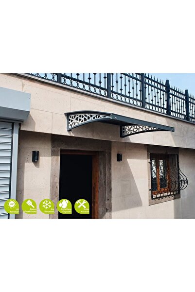 GARDENPLAST Azalea Alüminyum Kapı Üstü Pratik Sundurma 105x200 Cm