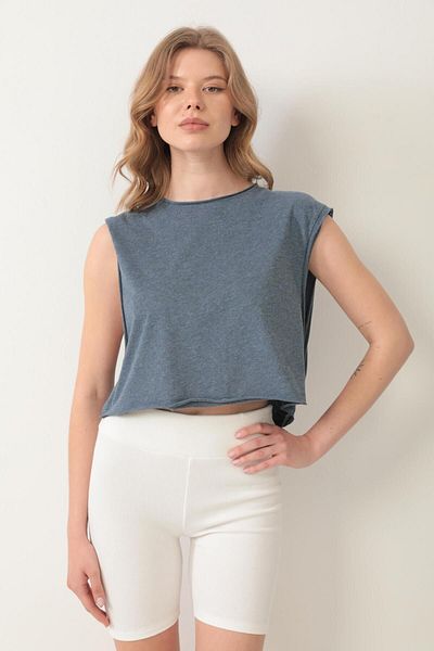 QUHOX Tricou sport pentru femei Blue Melange