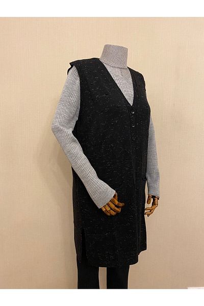 TEK Knitwear Mother Vest / Black
