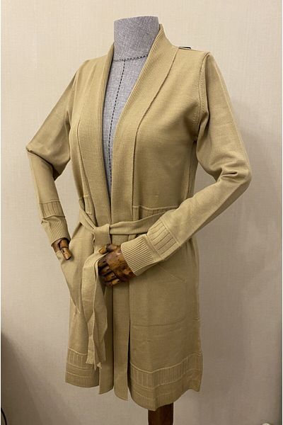 TEK Πλεκτά Hijab Cardigan / Camel