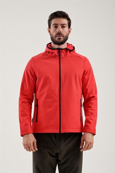 Exuma Men's Red Softshell Coat2311161