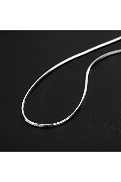 BORENO قلادة رجالية من الفولاذ المطحون المسطح الإيطالي موديل القش