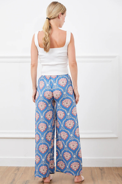 Go Veform Pantaloni de damă cu model albastru - ZN5017