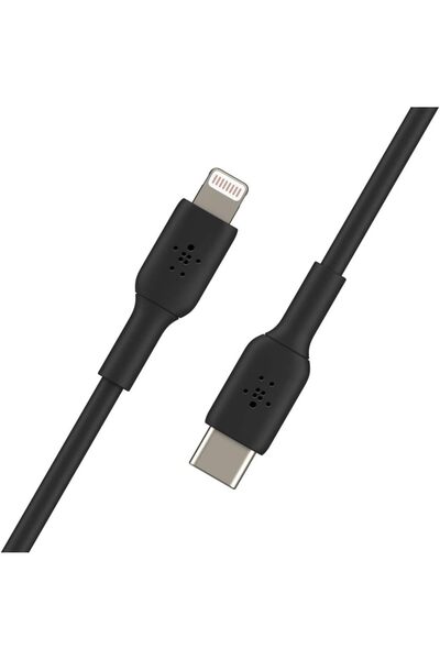 Belkin USB-C to Lightning Cable for iPhone Fast Charging, MFi-Certified Iphone Usb-C Cable, 1M, Black