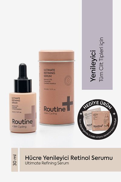 Routine+ 0.3% Retinol Skin Serum - Fine Line and Anti-Wrinkle Renewal