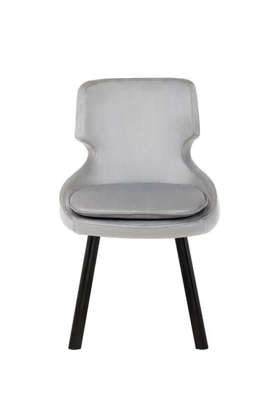 MARKAELZ SİYAH METAL AYAKLI SALON/MUTFAK SANDALYESİ SELEKULAK (BABYFACE)