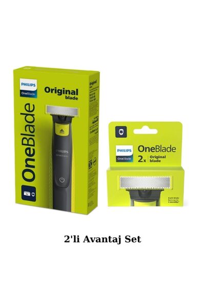 Philips Qp2724/10 Oneblade Yüz Ve Vücut Şekilendirici - QP220/51 2'li Yedek Bıçak Avantaj Set