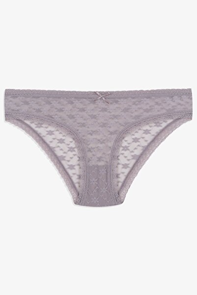 koza iç giyim Kadın 3'lü Dantelli Külot