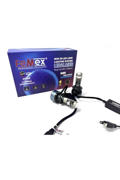 Sm Motors FEMEX H7 PRO EXCLUSİVE MİNİ Bİ-LED CSP LEXTAR CHİP 50W
