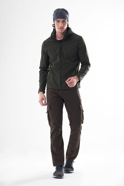 Exuma Palton softshell kaki pentru bărbați2311161