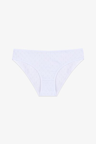 koza iç giyim Kadın 7'li Desenli Jakarlı Pamuklu Külot