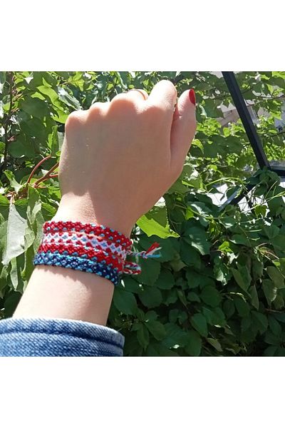 Şengül Set of 4 Handmade Rope Knitted Bracelets