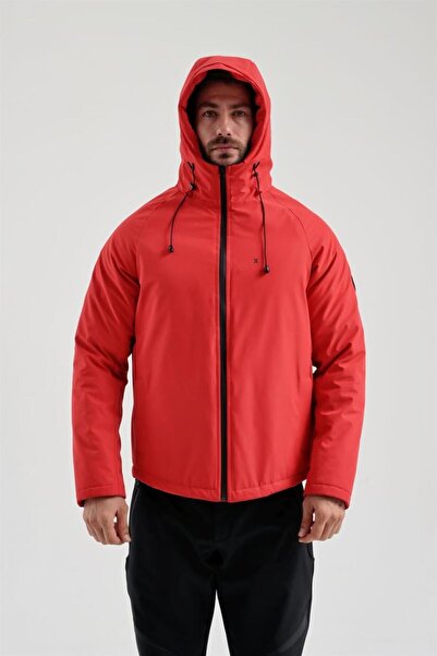Exuma Ανδρικό κόκκινο παλτό σκι 2311142