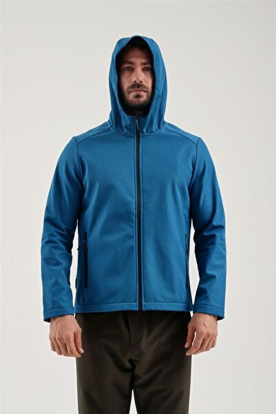Exuma Erkek Petrol Mavisi Softshell Mont 2311161