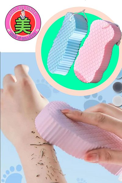 Modo Di Bellezza Bath Body Shower Sponge Magic Body Dead Skin Remover Body Massage Exfoliating Brush Sponge