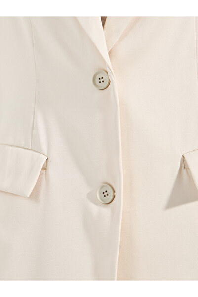 Styli Regular Fit Longline Blazer with Flap Detail