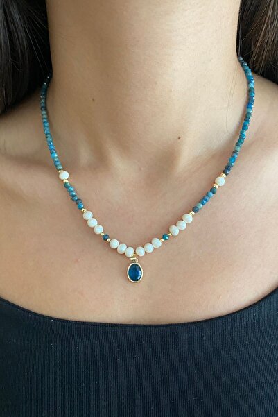 Suerte Accessories Krizokol Doğal Taş Mayorka (Majorika) İnci El Yapımı Özel ...