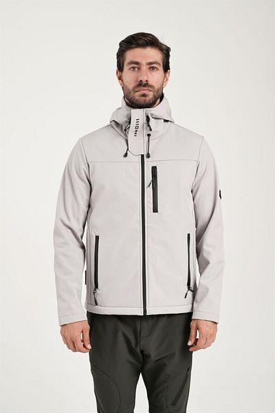 Exuma Men's Stone Color Softshell Coat2311100