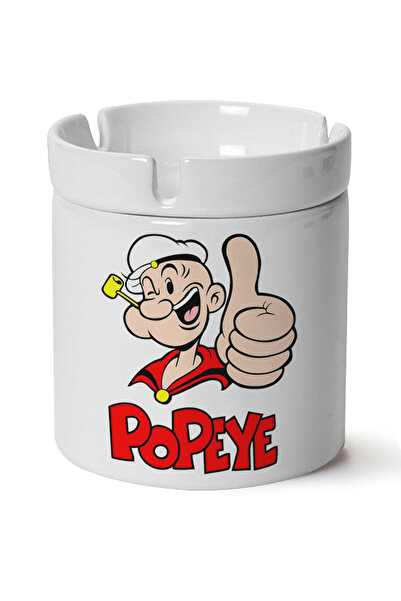 Çakilap منفضة سجائر بورسلين مطبوعة قابلة للغسل - في الماكينة (Kp-Çf)