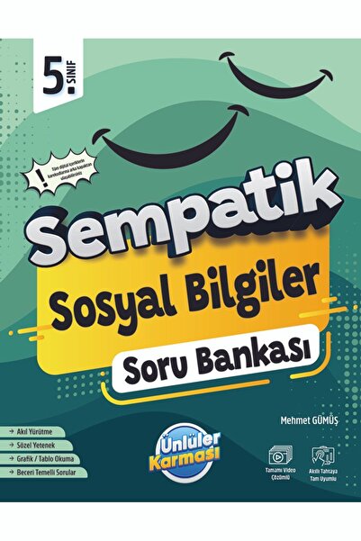 Ünlüler Karması Yayınları 5. Sınıf Sempatik Sosyal Bilgiler Soru Bankası (202...