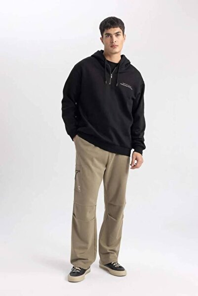DeFacto Discovery Channel Oversize Fit Kargo Cepli Geniş Paça Eşofman Altı 24y801003581