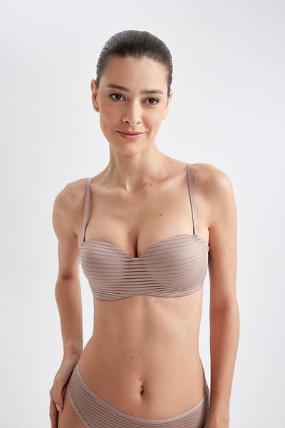 DeFacto Fall In Love Komfort gepolsterter trägerloser BH mit leerer Kappe B5981ax24sp