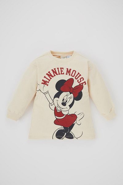 DeFacto Disney Mickey & Minnie Baby Girl Long Sleeve Dress - A9103a523au
