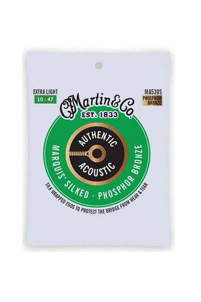Martin Ma530S Acoustic Guitar String (10-47) Marquis Silked Phosphor Bronze Extra Ligh