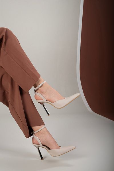 AYAKKABI PRENSİ Celia Ankle Strap Ten Mat