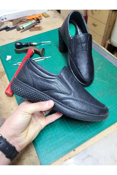 SNR Fors Laceless Genuine Leather Orthopedic Leather Men's Shoes Dad Shoes Classic Comfortable LIGHT