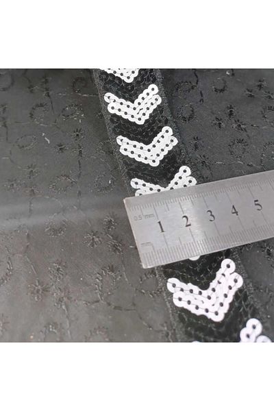 AĞIRSOY 1 Meter Sequin Decorative Strip - The Price is