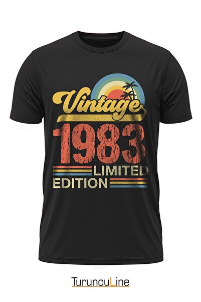 Vintage 1983 Limited Edition - Özel Retro Tasarım Baskılı Unisex T-Shirt