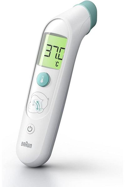 Braun TempleSwipe Thermometer Fever guidance with Color, Safe and hygienic, for all ages - BST200EE