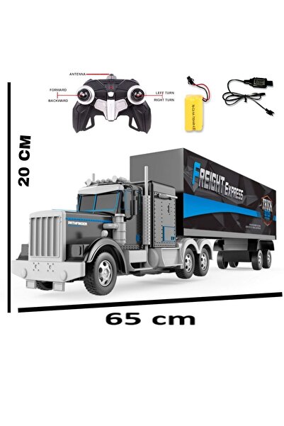 LRS STORE Uzaktan Kumandalı Şarjlı Full Fonksiyon Işıklı Gerçekçi Tır Büyük Boy 35cm