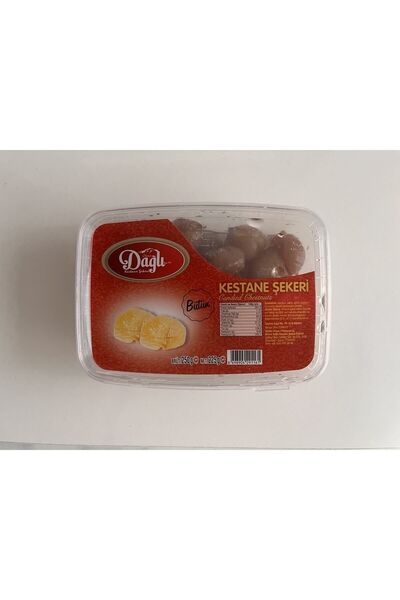 Bülent Dağlı Brüt:250gr. Süzme:225gr. Plastik Kase Sade Kestane Şekeri (BÜTÜN)